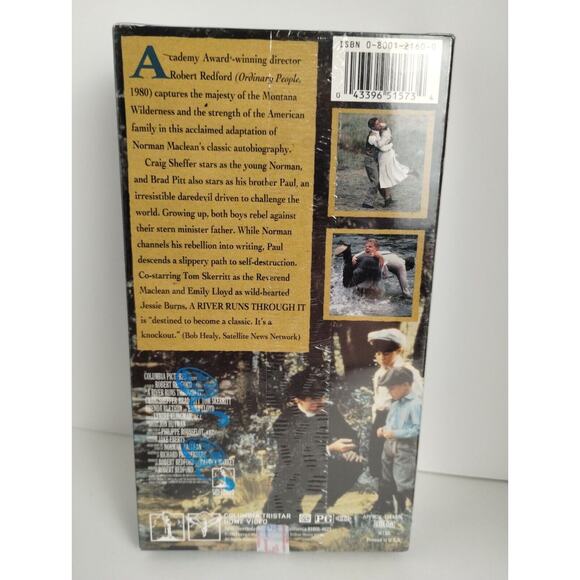 A River Runs Through It (1993) VHS Brand New Factory Sealed - Picture 2 of 4